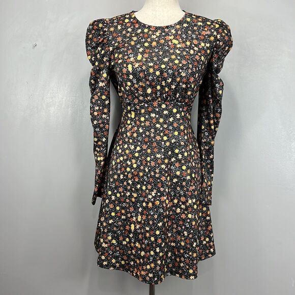 Floral Puff Sleeve Dress - Picture 6 of 12